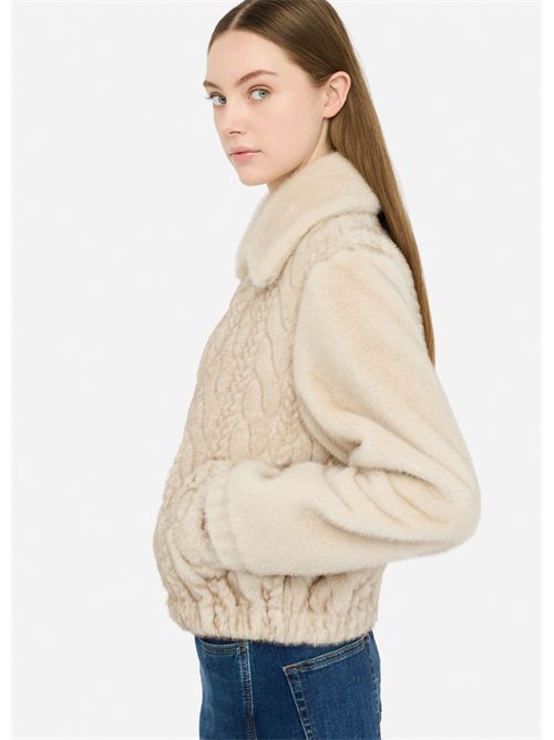Bomber in teddy con trecce LIU JO | MF5094E1044/W9868